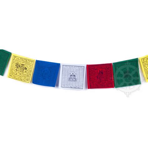Tibetan Prayer Flags Traditional Lungta Deities Size L High Quality