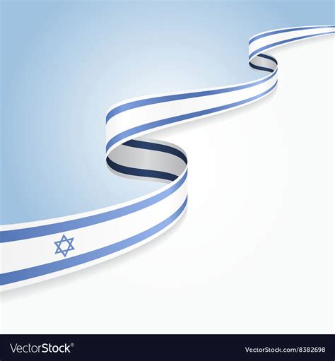 Israeli Flag Background Royalty Free Vector Image