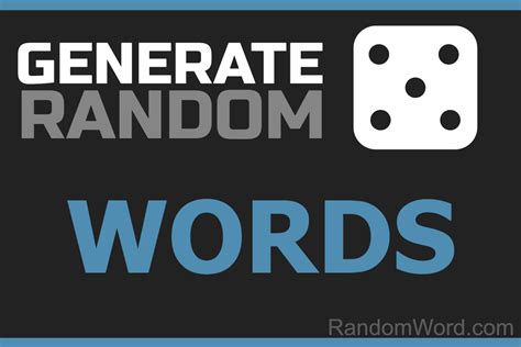 Word Generator From Words