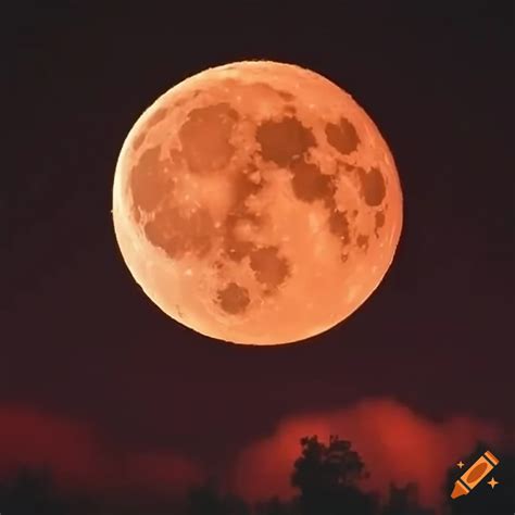 Picture Of A Red Full Moon