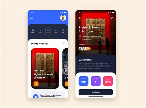 Event Ticket Mobile App Ui Kit Template By Hoangpts On Dribbble