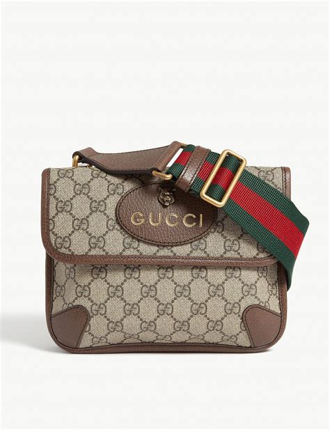 Gucci Neo Vintage Canvas Messenger Bag In Natural For Men Lyst