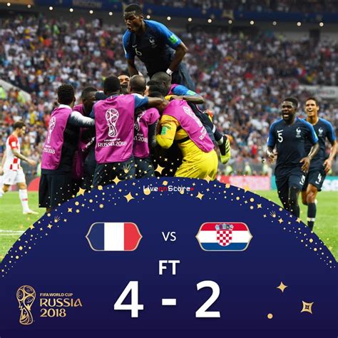 National teams standings with points, games played, won, loss, goals scored, goals against, goal difference from the 2018 fifa world cup. France 4-2 Croatia Full Highlight Video World Cup 2018 - Final