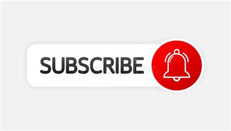 Text Box And Subscribe Button Template With The Notification Bell