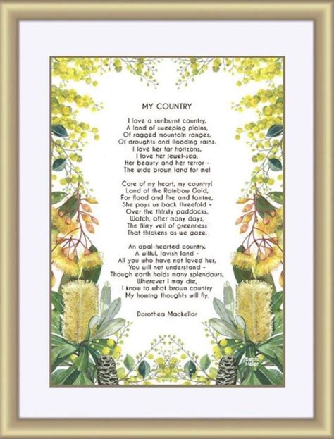 A Sunburnt Country Poem Inspirational Poem My Country Poem Etsy