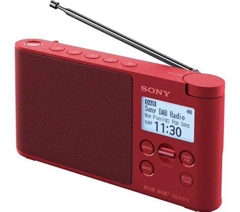 Buy Sony Xdr S41d Portable Dabfm Radio Red Free Delivery Currys