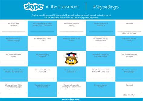 Free gift cards without spending money. Use our Skype Bingo cards so your students can mark off what they learn after each Skype call ...