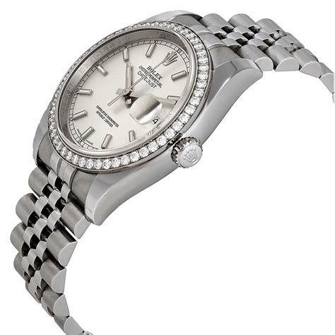 Rolex Oyster Perpetual Datejust 36 Silver Dial Stainless Steel Jubilee