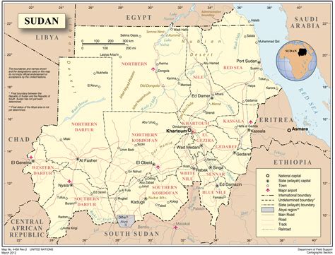 Sudan Detailed Political Map With Cities Roads And Rivers Vidiani