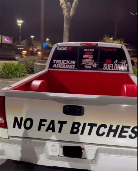 no fat bitches decal ebay