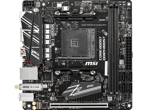 Msi B450i Gaming Plus Max Wifi Am4 Mini Itx Amd Motherboard