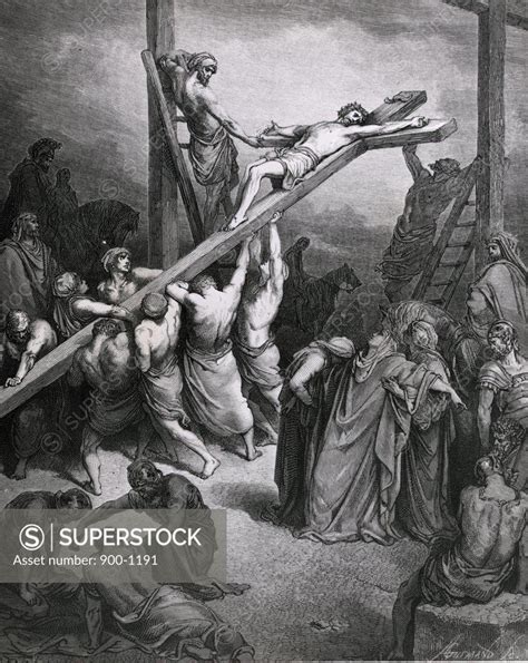 The Crucifixion By Gustave Dore Engraving 1832 1883 Superstock
