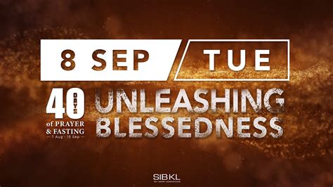 Sibkl 40 Days Prayer And Fasting With Pr Lew Lee Choo 8 September 2020