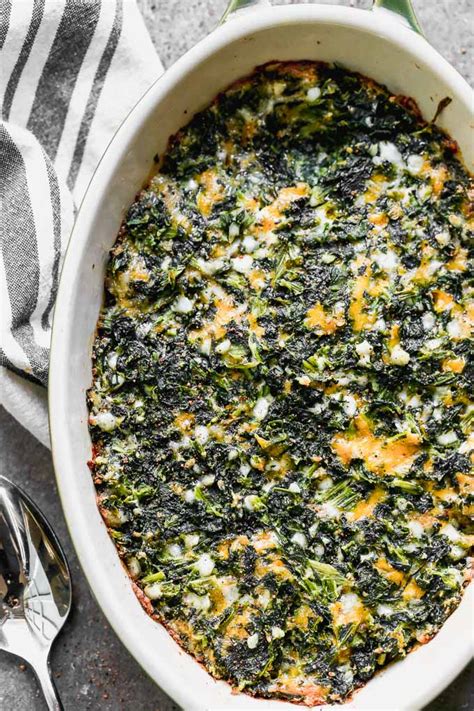 Cheesy Baked Spinach Casserole Cooking For Keeps