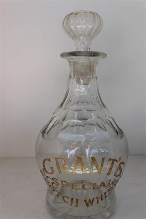 Scotch Whisky Decanter Grants Edition Beer Wine And Spirits Advertising