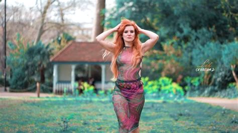 London Fashion Week Model Inga Catwalk Wearing Rainbow Dress Youtube