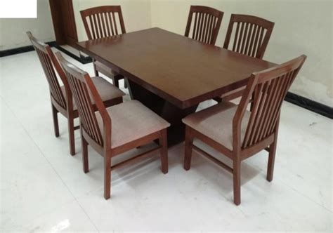 Restaurant furniture is one of the best manufacturer, supplier and exporter of outdoor pergola furniture in india. WILCY DINING TABLE | Betterhomeindia | Wooden top Dining Table Ahmedabad | Six Seater Dining ...