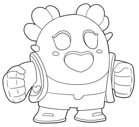 Sakura Spike From Brawl Stars Coloring Pages Print For Free