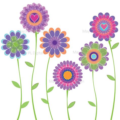 Bunch Of Flowers Clipart Clipground