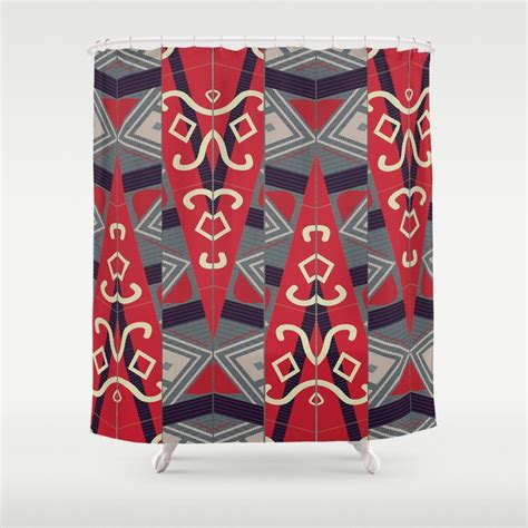 Pinilian An Indigenous Filipino Tapestry Shower Curtain By Kevin