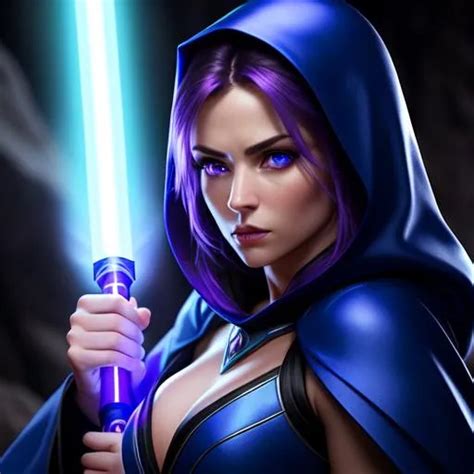 Attractive Seductive Feminine Woman Jedi With Ultra
