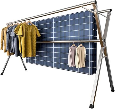 Yacasa Clothes Drying Rack 79 Inch Heavy Duty Stainless