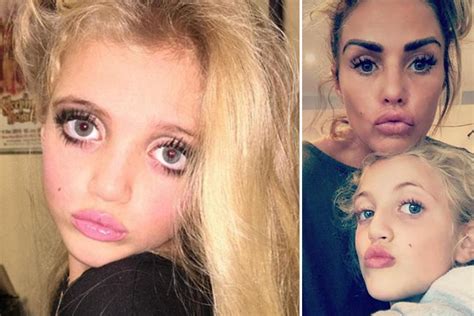 katie price teaches daughter princess her signature pout aged nine and she looks the spitting