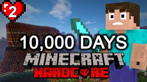 disaster surviving 10 000 days in minecraft hardcore youtube