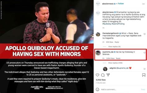Daniel Padilla Reacts To Apollo Quiboloys Sex Trafficking Charges Latest Chika