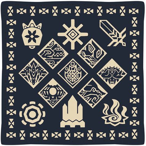 Последние твиты от monster hunter (@monsterhunter). Monster Hunter XX Ethnic Pattern Cushion: Wycademy & the 4 ...