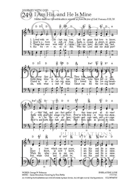 I Am His And He Is Mine One Voice Hymnal
