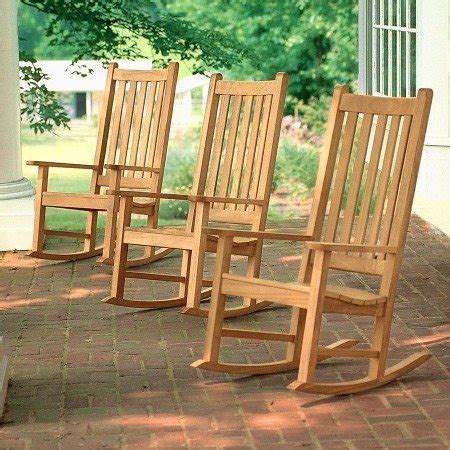 The outdoor version of the cruz dining chair is made of solid teak featuring a cantilevered shape and matte black. Teak Outdoor Rocking Chairs - Home Furniture Design