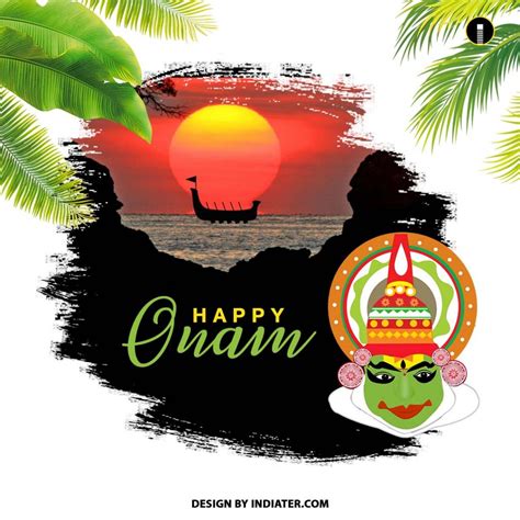 Free Beautiful Happy Onam Wishes Banner Or Poster Design Psd Template