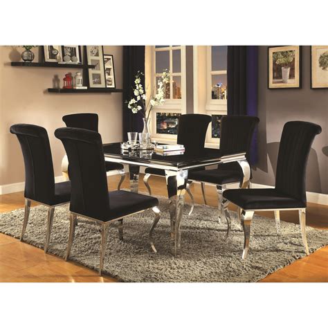 Coaster Dining Room Table Coaster Taraval 5 Piece Dining Set In