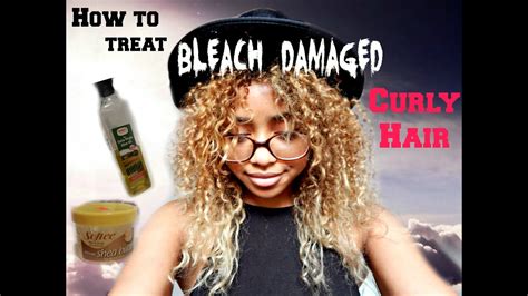 When hair is badly damaged, the outer cuticle lifts and becomes worn, and the overlapping cells no longer lie flat. How to Treat Bleach-Damaged Curly Hair [My First Video ...