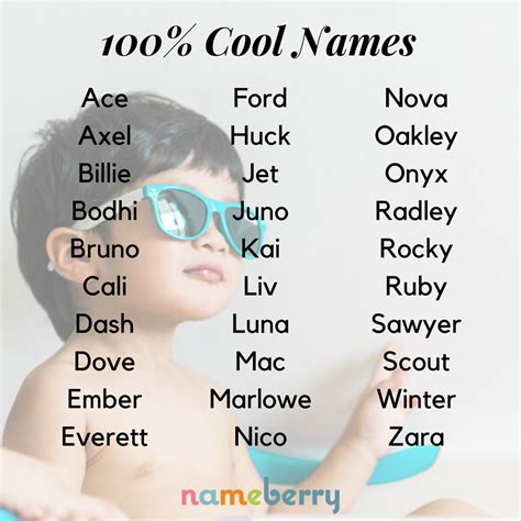 Certified Cool Baby Names — These Names Exude Awesome Babynames
