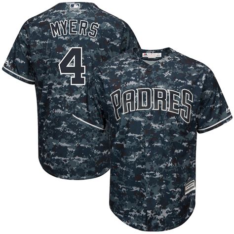 Majestic Wil Myers San Diego Padres Navy Camo Cool Base Player Jersey