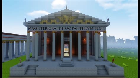 Pantheon Of Agrippa Latin Minecraft Youtube