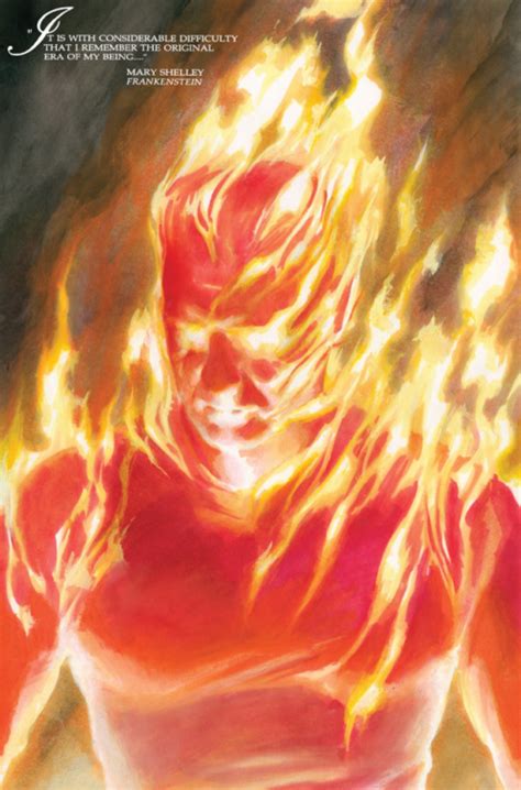The Human Torch In Marvels Annotated 1 2019 Alex Ross Human