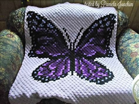 Butterfly Afghan C C Crochet Pattern Written Row Counts C C Graphs