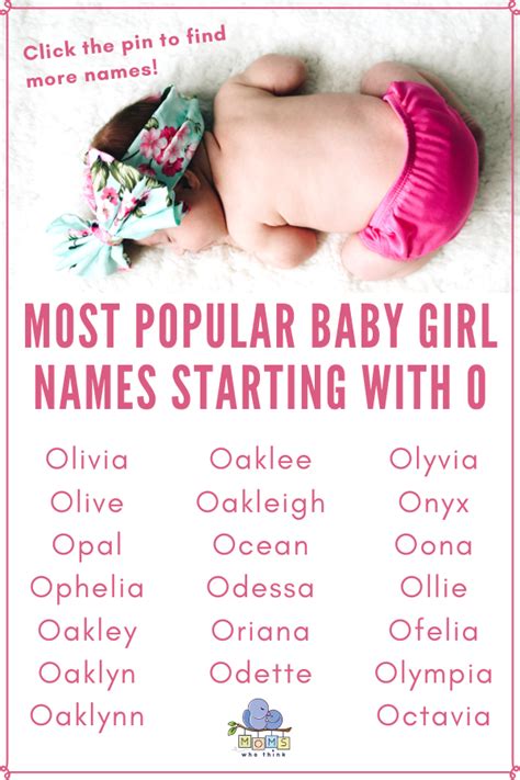 Louis ,missouri, where she spent the early part of her. Baby Girl Names that Start With O in 2020 | Baby girl ...