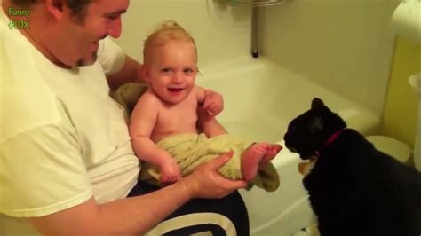 Funny Babies Laughing Hysterically At Cats Compilation 2022 Youtube