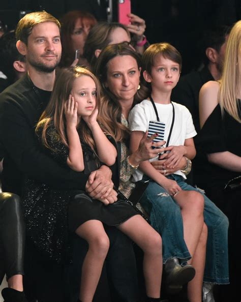 Tobey Maguire Brings His Kids To An La Fashion Show — See The Adorable