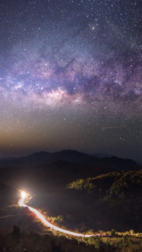 Milky Way Over Mountains Kanchanaburi Thailand Windows 10 Spotlight