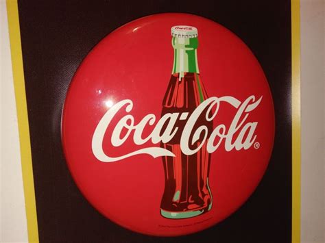 Metal Coca Cola Round Sign 2003y Coca Cola Logosigned Catawiki