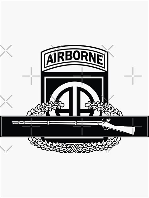 82nd Airborne Cib Stencil Sticker For Sale By Jcmeyer Redbubble