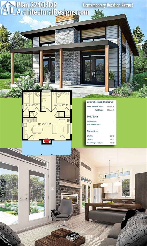 Accessory Dwelling Unit Floor Plans Or Plan Dr Contemporary Vacation