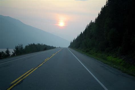 Highway At Dusk British Columbia Photograph By Bruce Beck