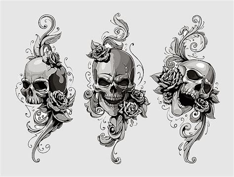 Smoke Skull Skull Tattoo Old School Old School Tattoo Tattoo Design