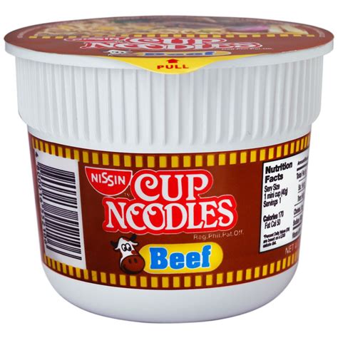 Nissin Mini Cup Noodles Beef 40g Shopee Philippines